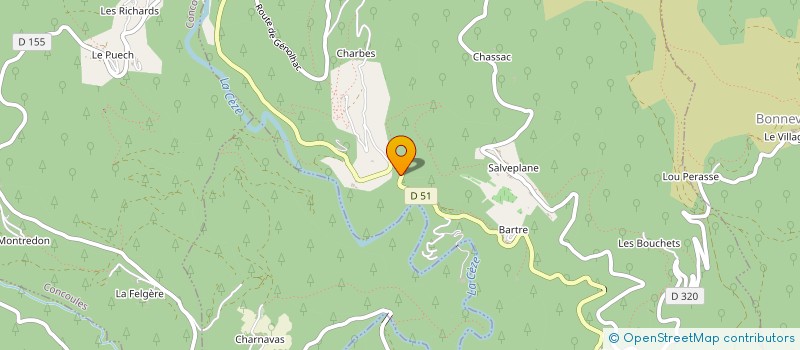 localisation de l'entreprise MONSIEUR CEDRIC COUZIDAKIS  AUJAC