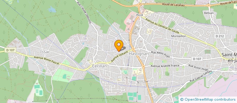 localisation de l'entreprise MONSIEUR CEDRIC CREYX  SAINT-MEDARD-EN-JALLES