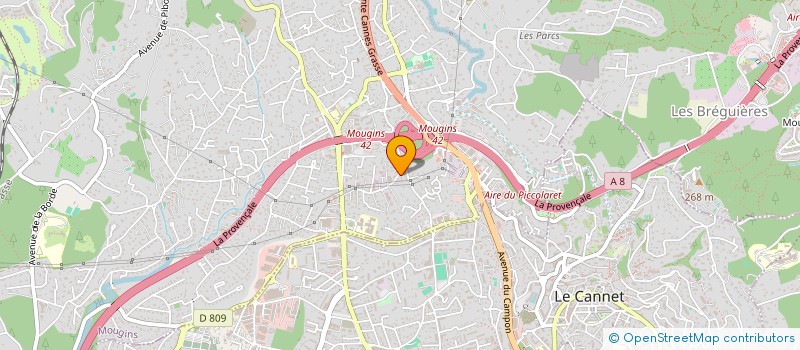 localisation de l'entreprise MONSIEUR CEDRIC CRISTOFARO  MOUGINS