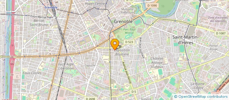 localisation de l'entreprise MONSIEUR CEDRIC CROZET à GRENOBLE