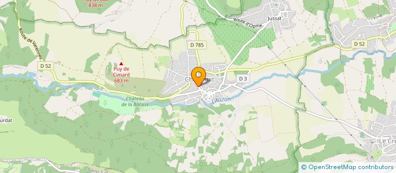 localisation de l'entreprise MONSIEUR CEDRIC CUBIZOLLES  CHANONAT