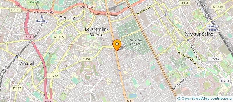 localisation de l'entreprise MONSIEUR CEDRIC CULLET  IVRY-SUR-SEINE