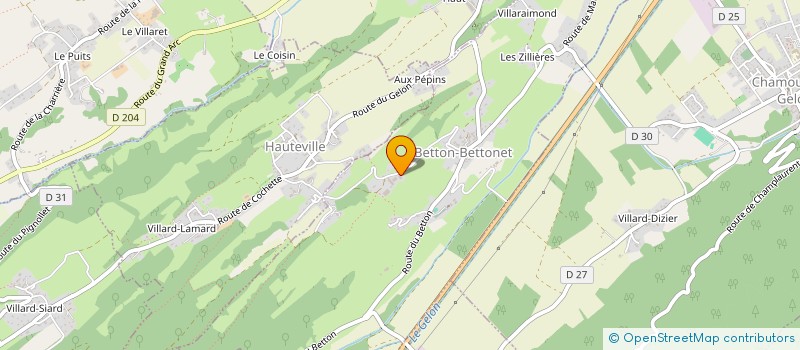 localisation de l'entreprise MONSIEUR CEDRIC CUQUAT  BETTON-BETTONET