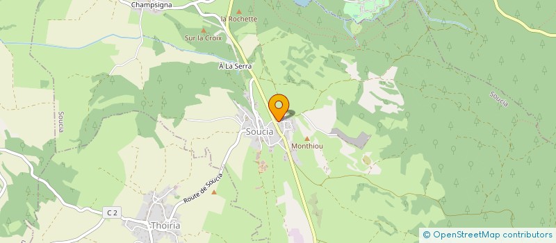 localisation de l'entreprise MONSIEUR CEDRIC CUSENIER  SOUCIA