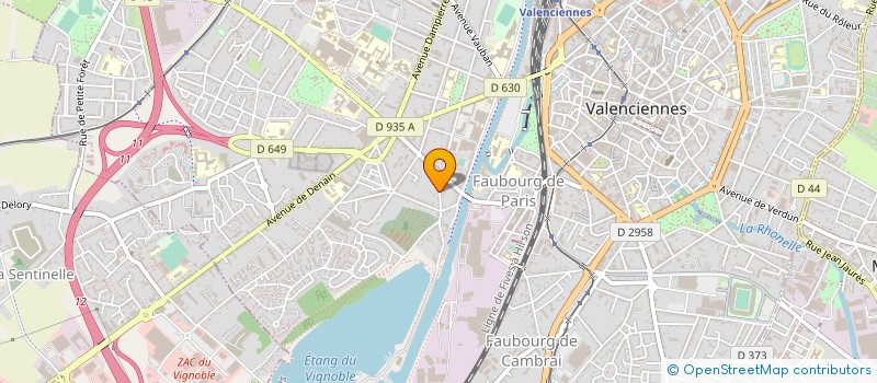localisation de l'entreprise MONSIEUR CEDRIC CUVIER à VALENCIENNES