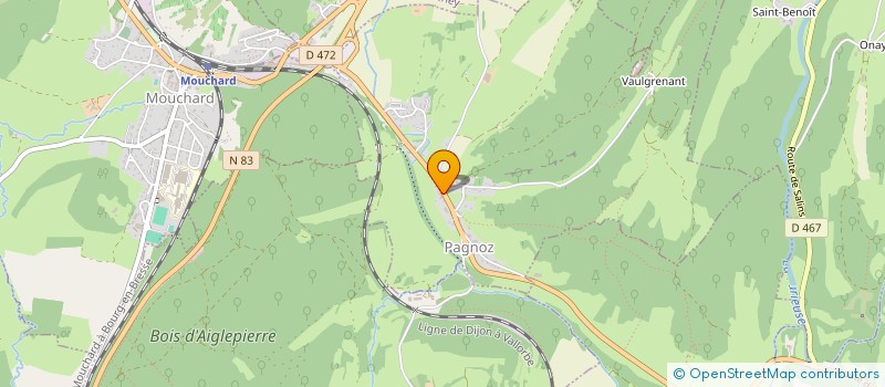 localisation de l'entreprise MONSIEUR CEDRIC D'OLIVEIRA REIS  PAGNOZ