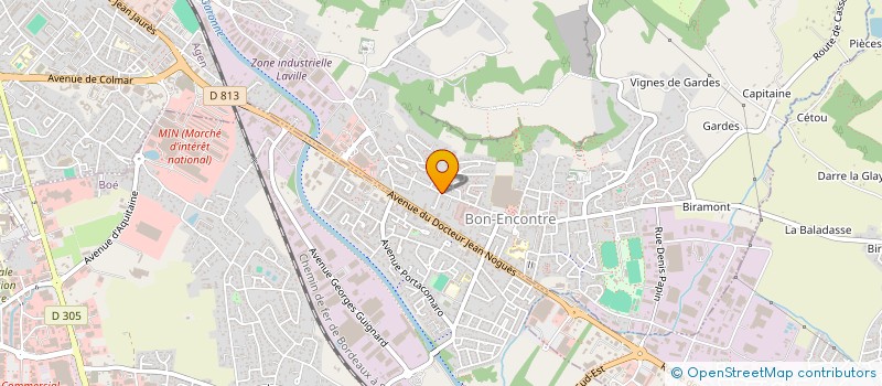 localisation de l'entreprise MONSIEUR CEDRIC DA DALT  BON-ENCONTRE