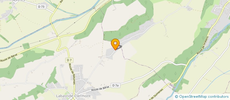 localisation de l'entreprise MONSIEUR CEDRIC DA SILVA FERREIRA  LABASTIDE-CLERMONT