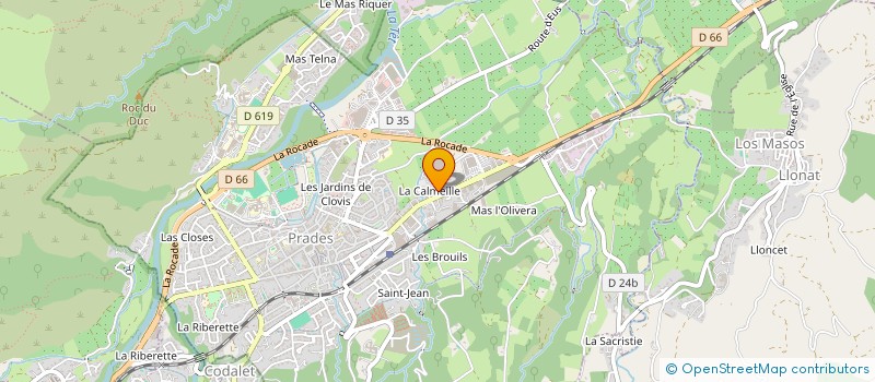 localisation de l'entreprise MONSIEUR CEDRIC DA SILVA PEDROSA à PRADES
