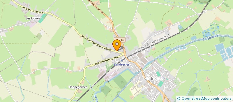 localisation de l'entreprise MONSIEUR CEDRIC DAGNEAUX  LANDRECIES