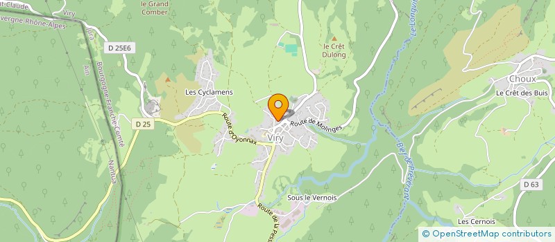 localisation de l'entreprise MONSIEUR CEDRIC DALLOZ  VIRY