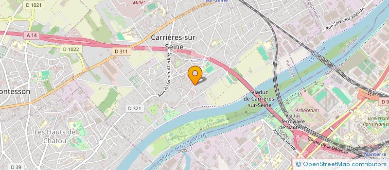 localisation de l'entreprise MONSIEUR CEDRIC DALLY  CARRIERES-SUR-SEINE