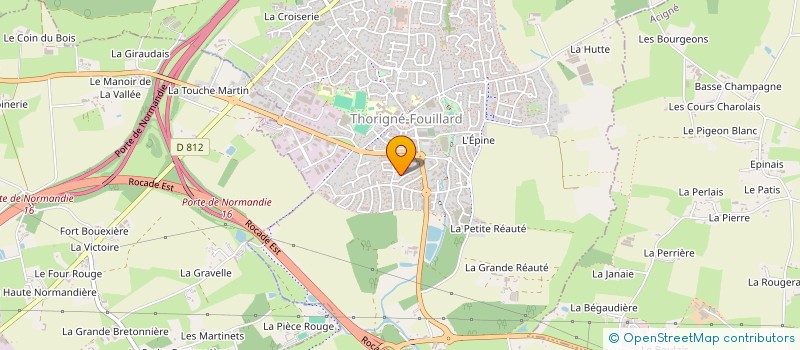 localisation de l'entreprise MONSIEUR CEDRIC DAMMERT  THORIGNE-FOUILLARD