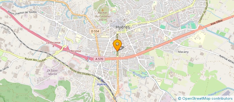 localisation de l'entreprise MONSIEUR CEDRIC DANIERE à HYERES