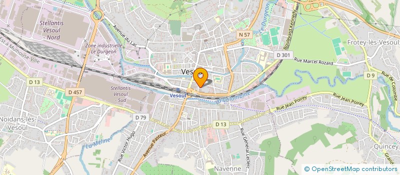 localisation de l'entreprise MONSIEUR CEDRIC DARCOT  VESOUL