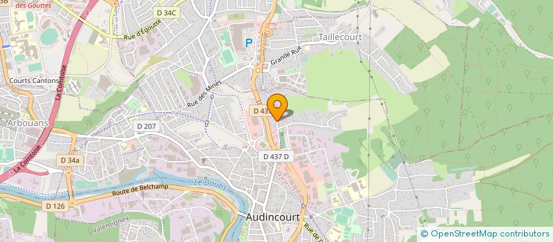 localisation de l'entreprise MONSIEUR CEDRIC DARMANIN  AUDINCOURT