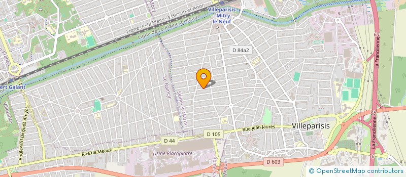 localisation de l'entreprise MONSIEUR CEDRIC DE ALMEIDA DA SILVA CARVALHO  VILLEPARISIS