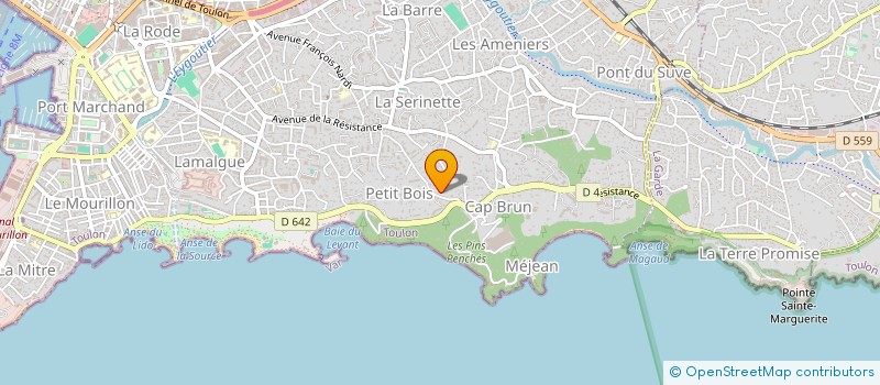 localisation de l'entreprise MONSIEUR CEDRIC DECHAZAL  TOULON