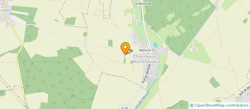 localisation de l'entreprise MONSIEUR CEDRIC DEFFAUX  MONTCHEVREUIL