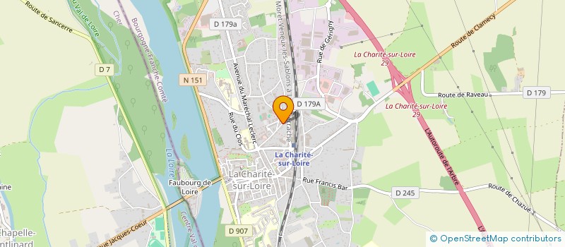 localisation de l'entreprise MONSIEUR CEDRIC DEFRANCE à LA CHARITE-SUR-LOIRE