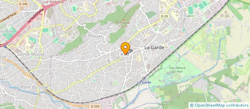 localisation de l'entreprise MONSIEUR CEDRIC DEGUIN  LA GARDE