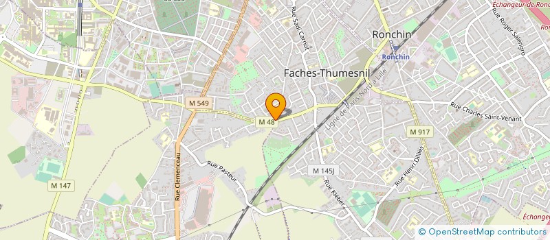 localisation de l'entreprise MONSIEUR CEDRIC DEKNUYDT à FACHES-THUMESNIL