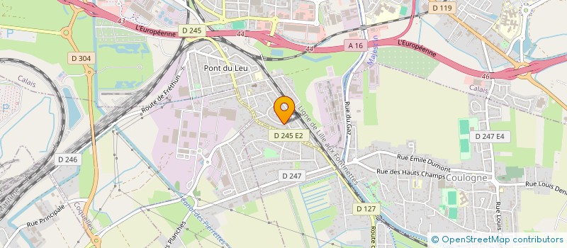 localisation de l'entreprise MONSIEUR CEDRIC DELABI  CALAIS