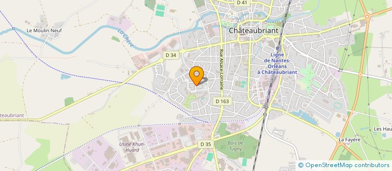 localisation de l'entreprise MONSIEUR CEDRIC DELAHAIGUE  CHATEAUBRIANT