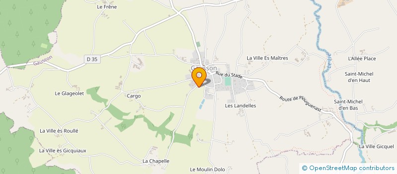 localisation de l'entreprise MONSIEUR CEDRIC DELAPORTE  GAUSSON