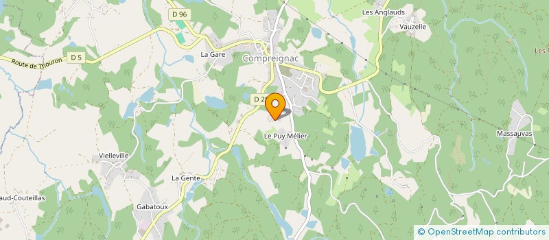 localisation de l'entreprise MONSIEUR CEDRIC DELAUMENIE à COMPREIGNAC