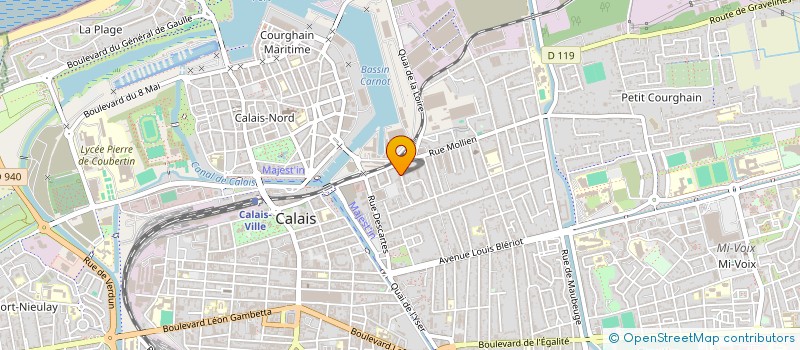 localisation de l'entreprise MONSIEUR CEDRIC DELCROIX  CALAIS