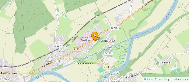localisation de l'entreprise MONSIEUR CEDRIC DELEPINE à DAMPIERRE
