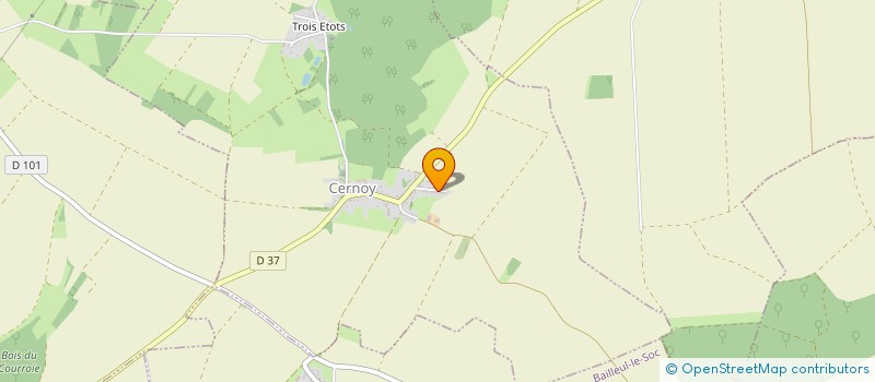 localisation de l'entreprise MONSIEUR CEDRIC DELILLE  CERNOY