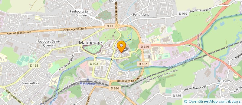 localisation de l'entreprise MONSIEUR CEDRIC DELOISON  MAUBEUGE