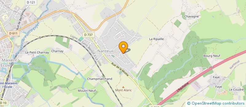 localisation de l'entreprise MONSIEUR CEDRIC DEMAY  NANTEUIL