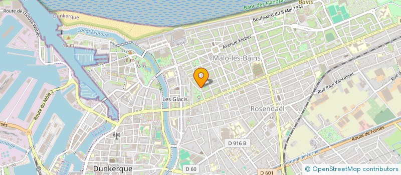 localisation de l'entreprise MONSIEUR CEDRIC DENEUX à DUNKERQUE