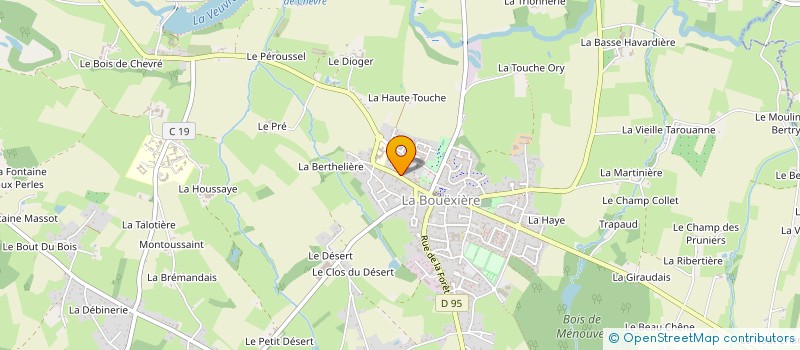 localisation de l'entreprise MONSIEUR CEDRIC DENIARD  LA BOUEXIERE