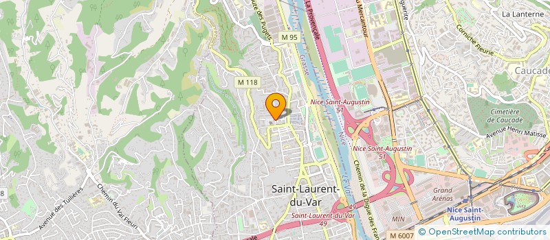 localisation de l'entreprise MONSIEUR CEDRIC DENIS à SAINT-LAURENT-DU-VAR