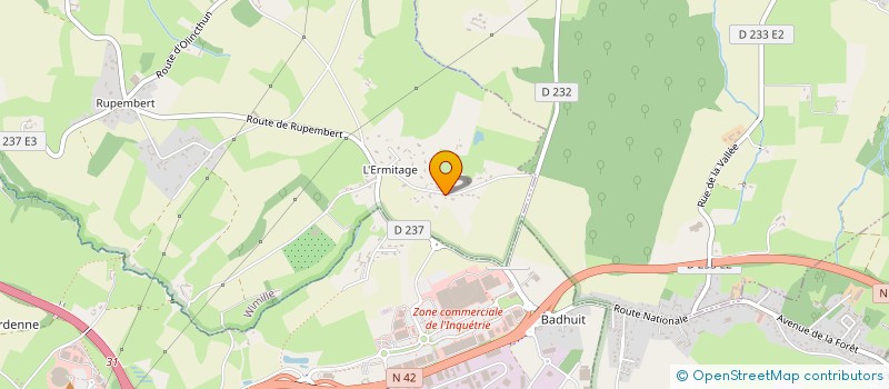 localisation de l'entreprise MONSIEUR CEDRIC DENQUIN  WIMILLE