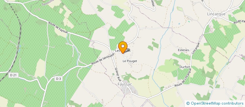 localisation de l'entreprise MONSIEUR CEDRIC DEPRAETERE  FAYSSAC