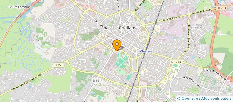 localisation de l'entreprise MONSIEUR CEDRIC DESCHAMPS à CHALLANS