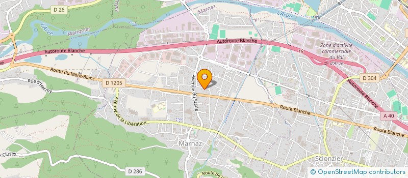 localisation de l'entreprise MONSIEUR CEDRIC DESCOMBES  MARNAZ