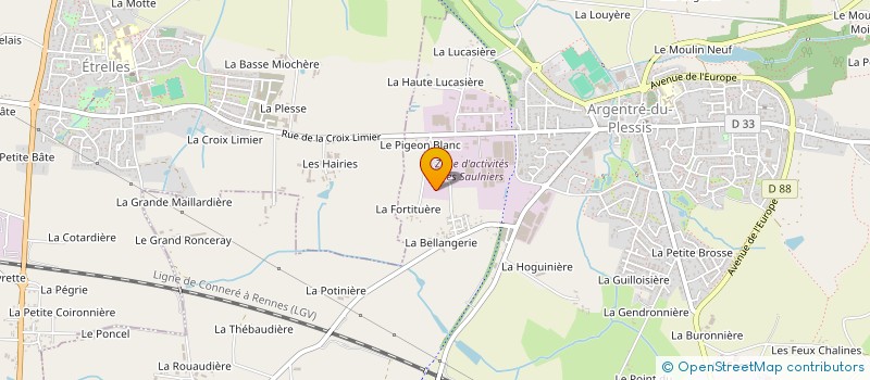 localisation de l'entreprise MONSIEUR CEDRIC DESEVEDAVY  ARGENTRE-DU-PLESSIS