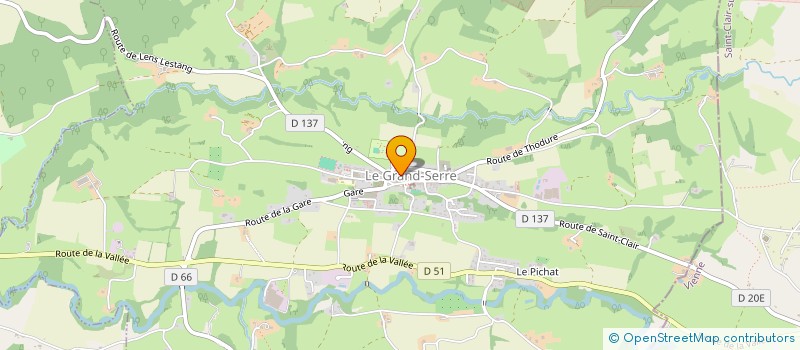 localisation de l'entreprise MONSIEUR CEDRIC DESGENS  LE GRAND-SERRE