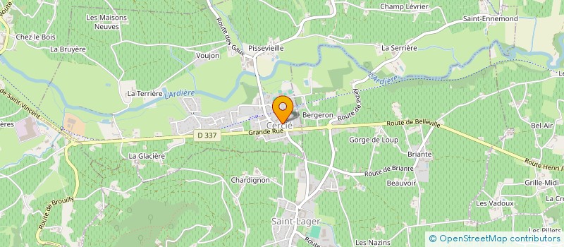 localisation de l'entreprise MONSIEUR CEDRIC DESMARIS  CERCIE