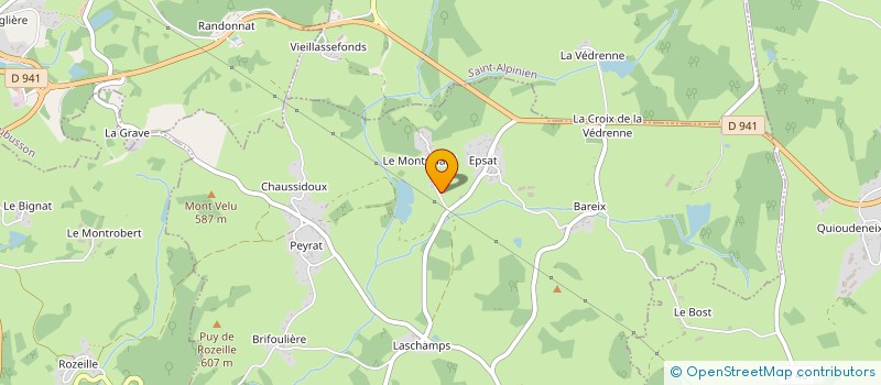 localisation de l'entreprise MONSIEUR CEDRIC DESMICHEL à AUBUSSON