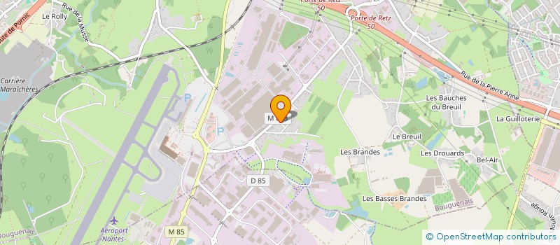 localisation de l'entreprise MONSIEUR CEDRIC DESRUES  BOUGUENAIS