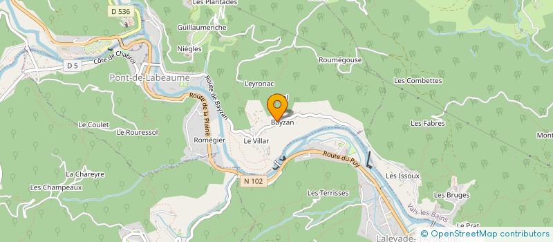 localisation de l'entreprise MONSIEUR CEDRIC DEVAILLY  PONT-DE-LABEAUME