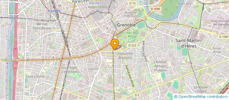 localisation de l'entreprise MONSIEUR CEDRIC DEZEMPTE  GRENOBLE