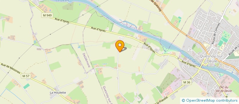 localisation de l'entreprise MONSIEUR CEDRIC DHALLUIN à QUESNOY-SUR-DEULE